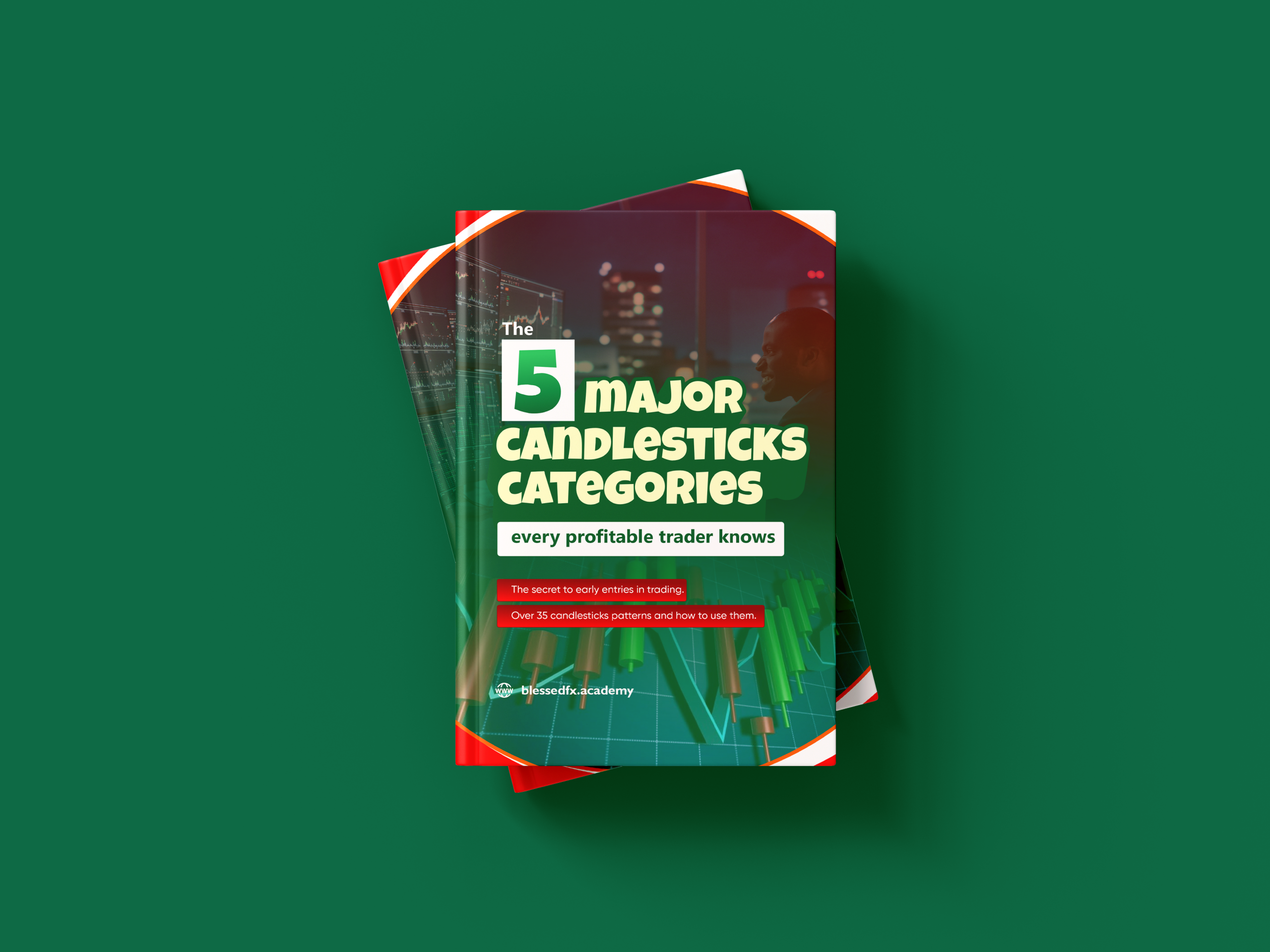 5 major candlesticks 3d